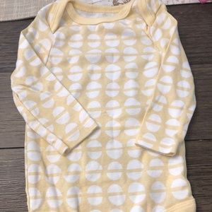 Cloud Island, 3-6 months, yellow with white half circles